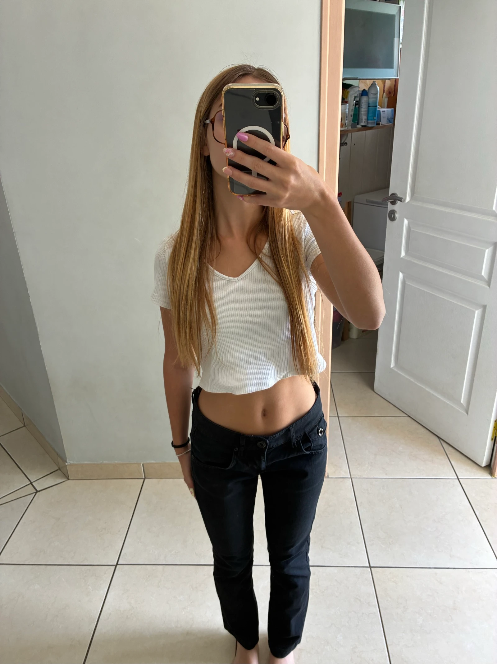 Jean taille basse femme vintage XS